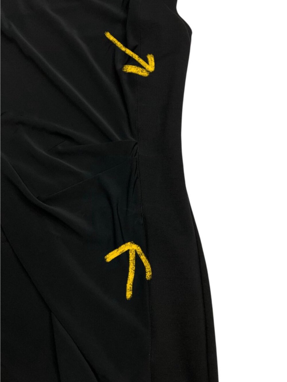 Helmut Lang Draped Mini Dress S Black Sleeveless - Picture 7 of 16